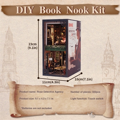 Book Nook - Rose Detective Agency - 3D Puslespil